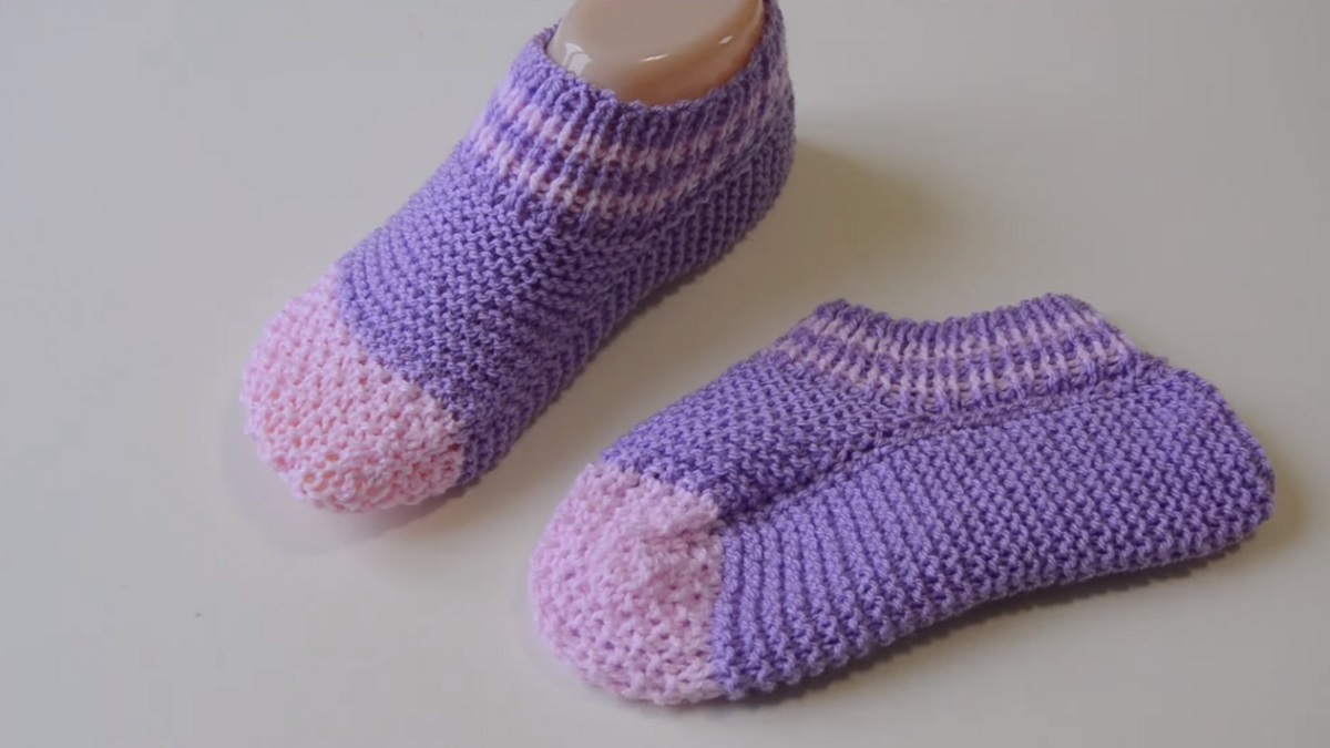 Плетени къси чорапи. И начинаещ ще се справи