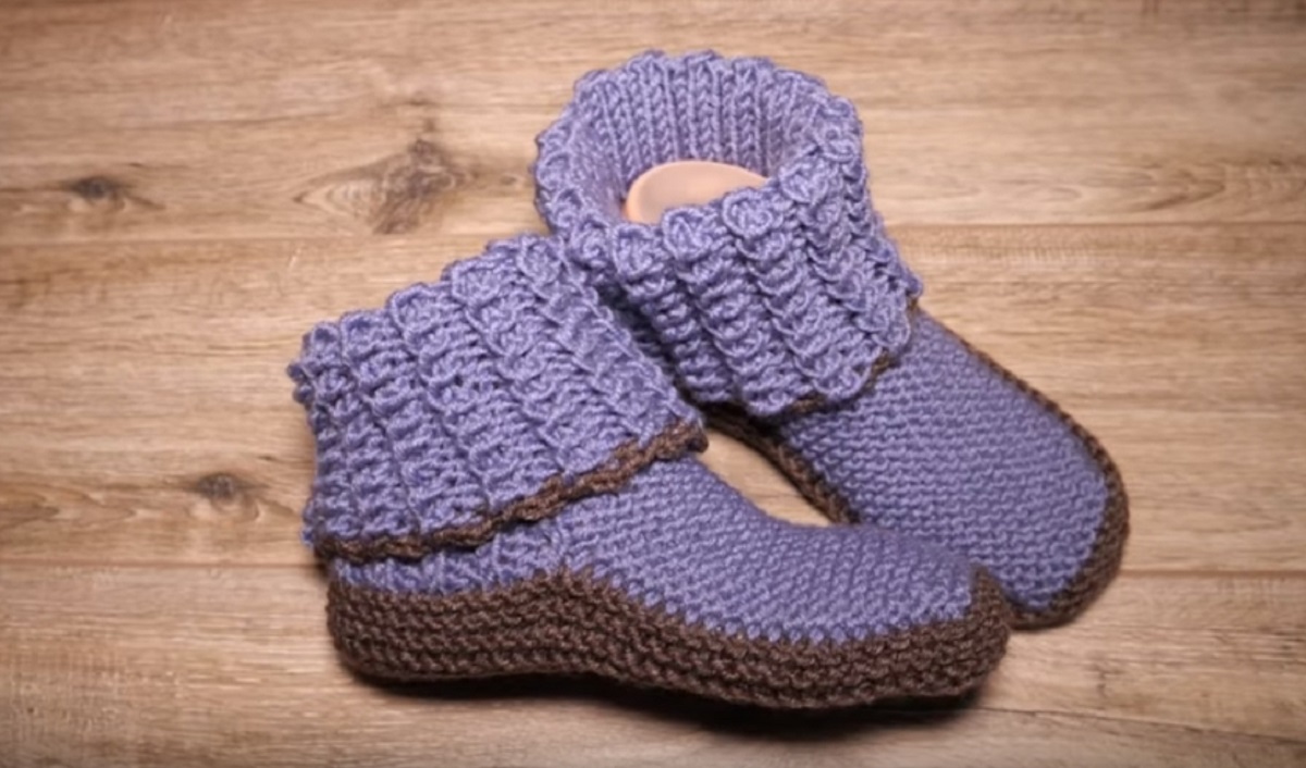 Плетени терлици тип ботуши, за бъдат краката ви на топло цяла зима