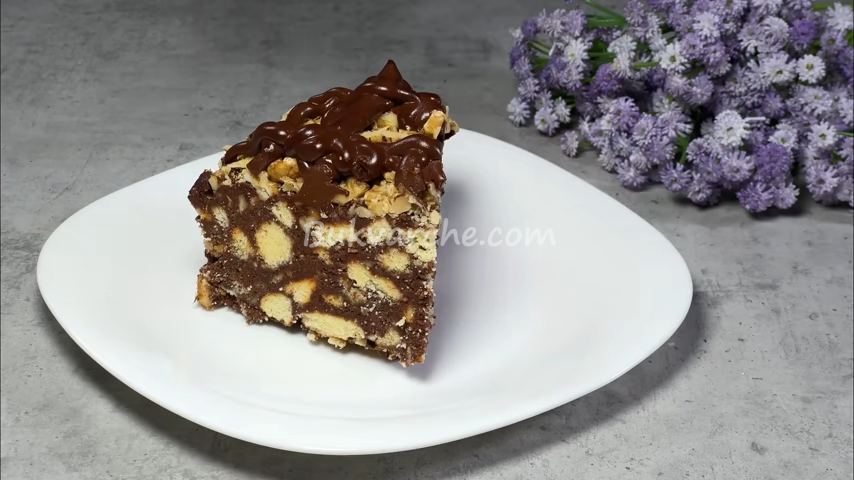 Шоколадова торта с бисквити без печене (3)