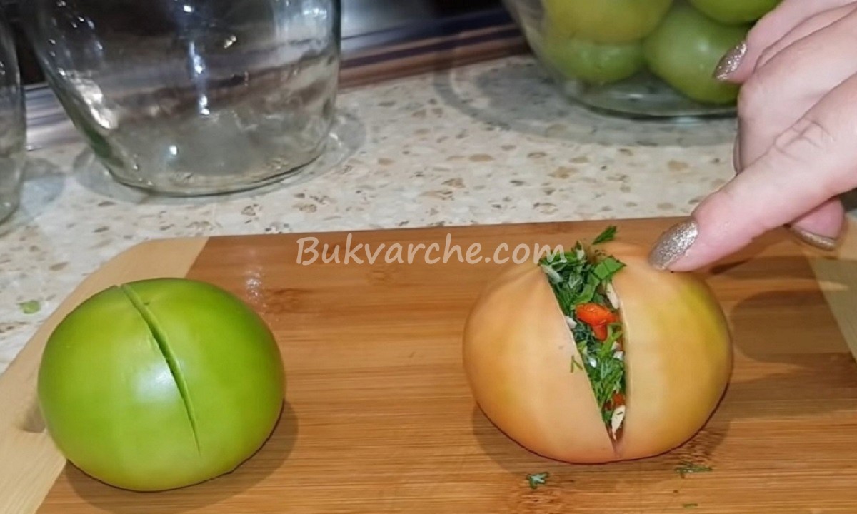 Зелени домати по специална рецепта